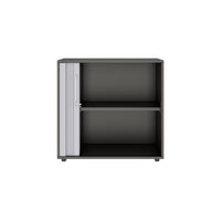PRO Cabinetto del negozio querroll | 2 OH, 800 - 1600 x 770 mm, corpus incollato, grafite