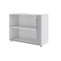 PRO Querrollladenschrank | 2 OH, 800 - 1600 x 770 mm, verleimter Korpus, Grau