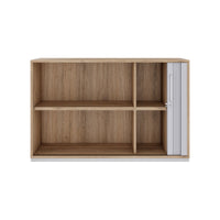 PRO Querrollladenschrank | 2 OH, 800 - 1600 x 770 mm, verleimter Korpus, Natureiche