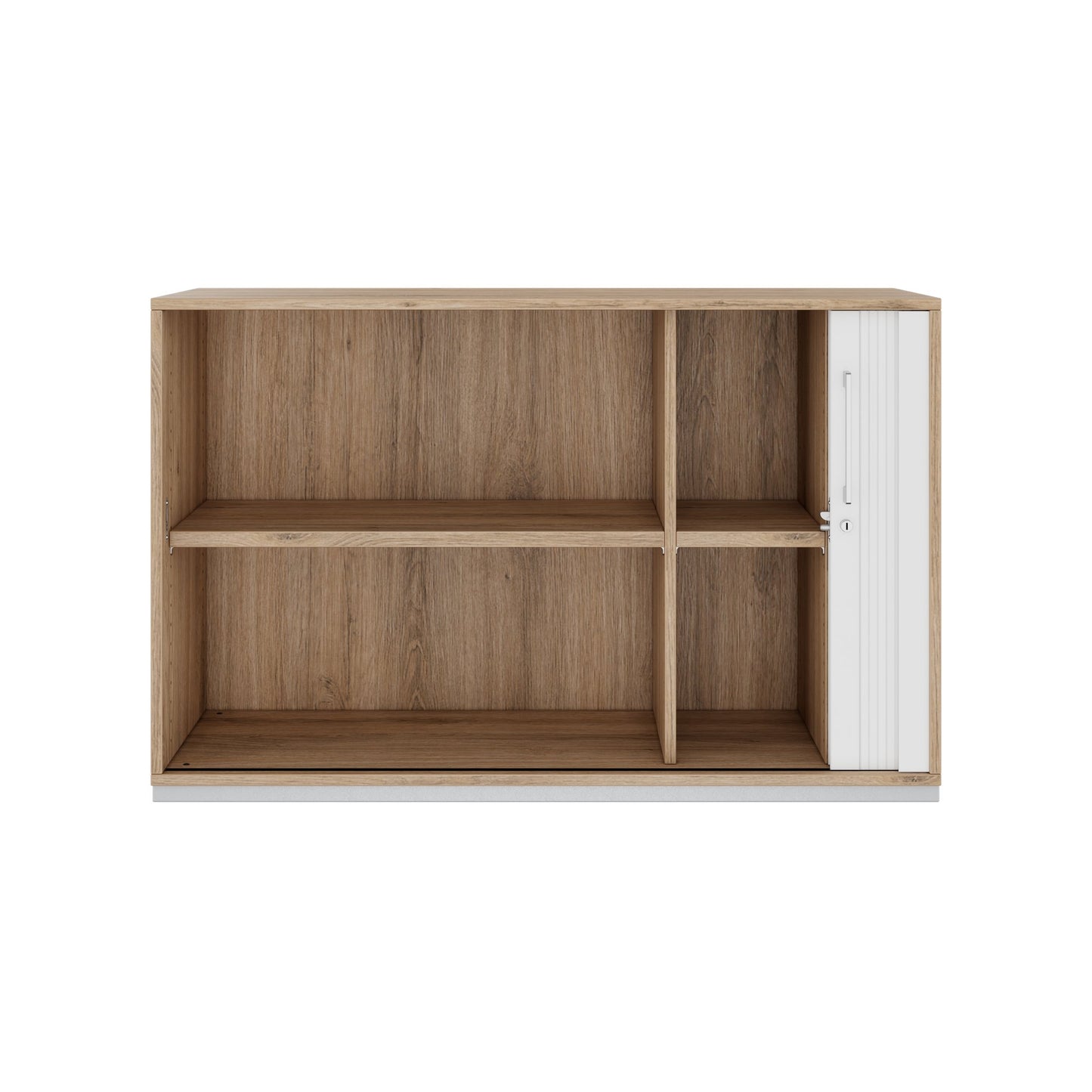 PRO Querrollladenschrank | 2 OH, 800 - 1600 x 770 mm, verleimter Korpus, Natureiche