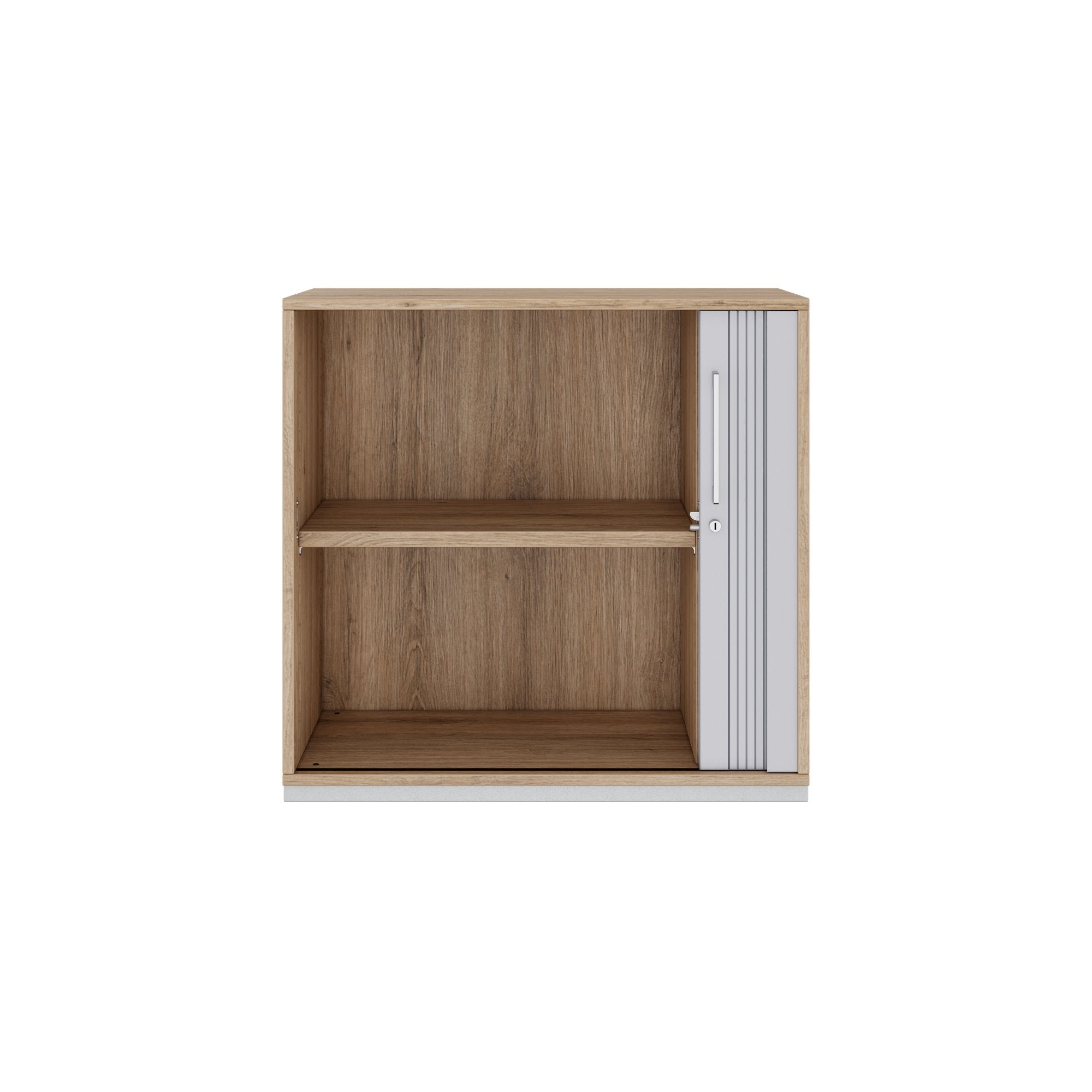 PRO Cabinetto del negozio querroll | 2 OH, 800 - 1600 x 770 mm, corpus incollato, area naturale