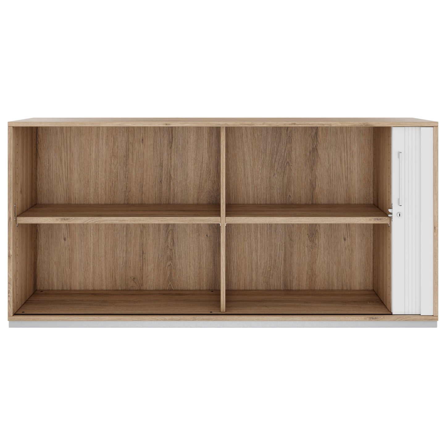 PRO Cabinetto del negozio querroll | 2 OH, 800 - 1600 x 770 mm, corpus incollato, area naturale