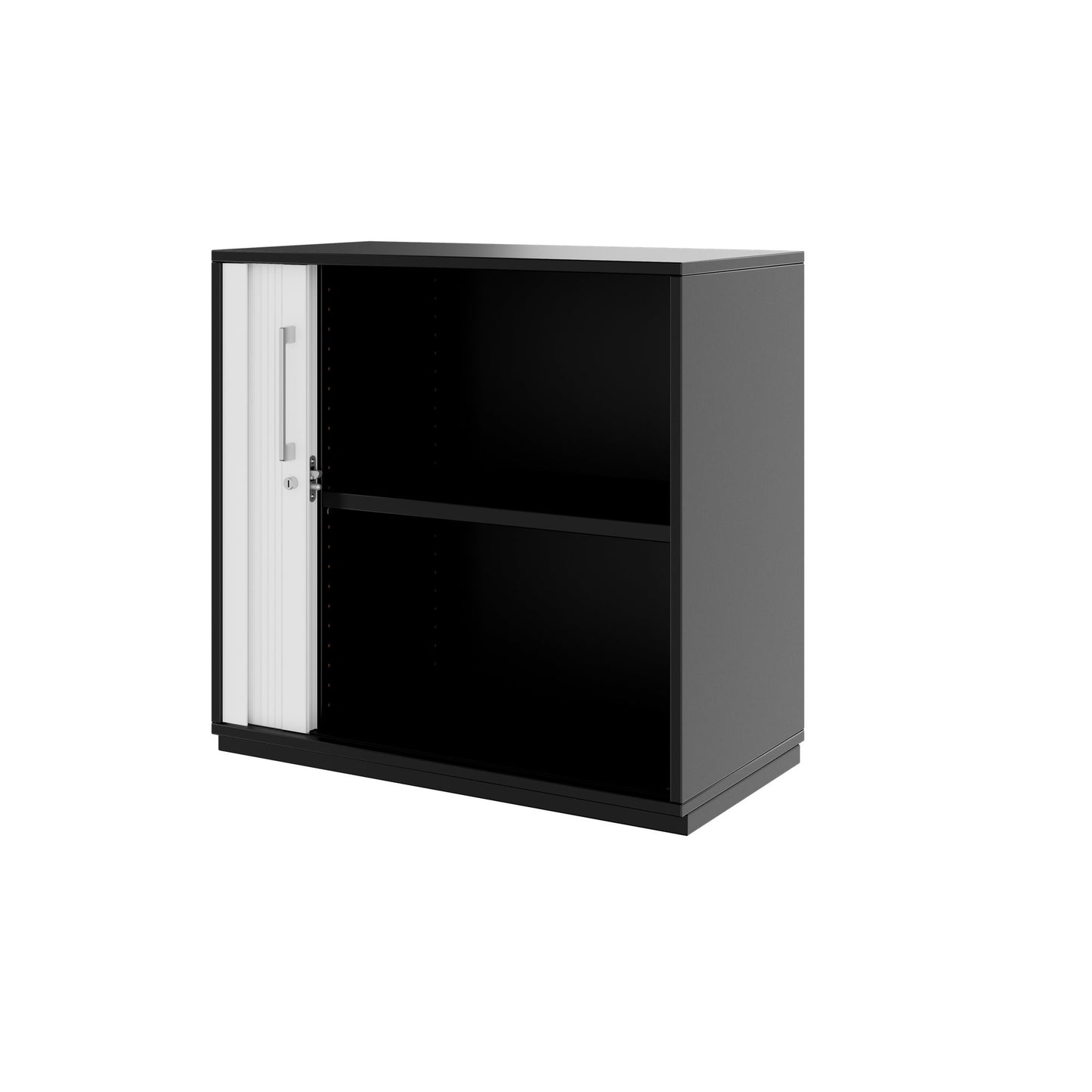 PRO Querrollladenschrank | 2 OH, 800 - 1600 x 770 mm, verleimter Korpus, Schwarz