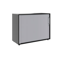 PRO Querrollladenschrank | 2 OH, 800 - 1600 x 770 mm, verleimter Korpus, Schwarz