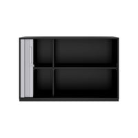 PRO Querrollladenschrank | 2 OH, 800 - 1600 x 770 mm, verleimter Korpus, Schwarz