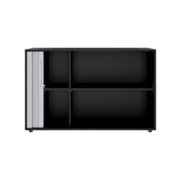 PRO Querrollladenschrank | 2 OH, 800 - 1600 x 770 mm, verleimter Korpus, Schwarz