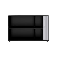 PRO Querrollladenschrank | 2 OH, 800 - 1600 x 770 mm, verleimter Korpus, Schwarz