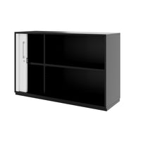 PRO Querrollladenschrank | 2 OH, 800 - 1600 x 770 mm, verleimter Korpus, Schwarz