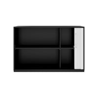 PRO Querrollladenschrank | 2 OH, 800 - 1600 x 770 mm, verleimter Korpus, Schwarz