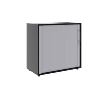 PRO Querrollladenschrank | 2 OH, 800 - 1600 x 770 mm, verleimter Korpus, Schwarz