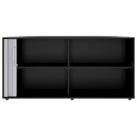 PRO Querrollladenschrank | 2 OH, 800 - 1600 x 770 mm, verleimter Korpus, Schwarz