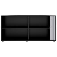 PRO Querrollladenschrank | 2 OH, 800 - 1600 x 770 mm, verleimter Korpus, Schwarz