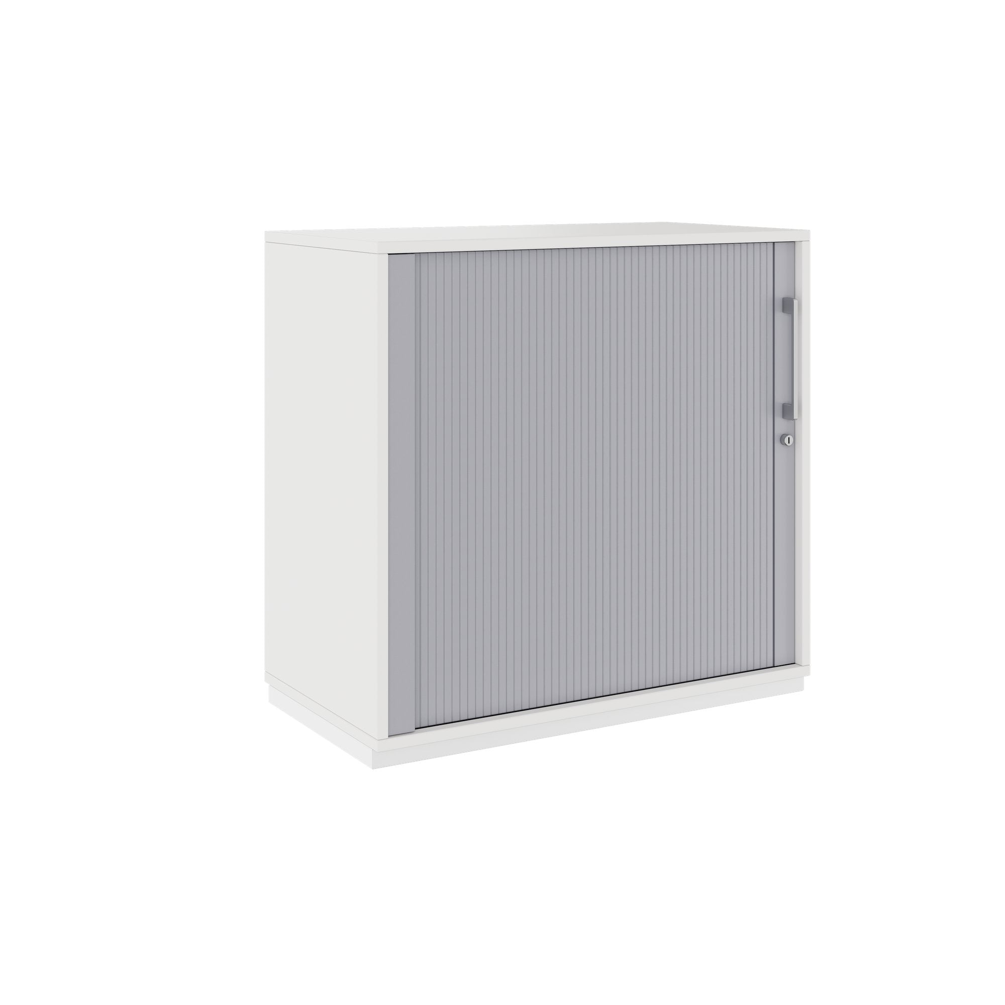 PRO Cabinetto del negozio querroll | 2 OH, 800 - 1600 x 770 mm, corpo incollato, bianco