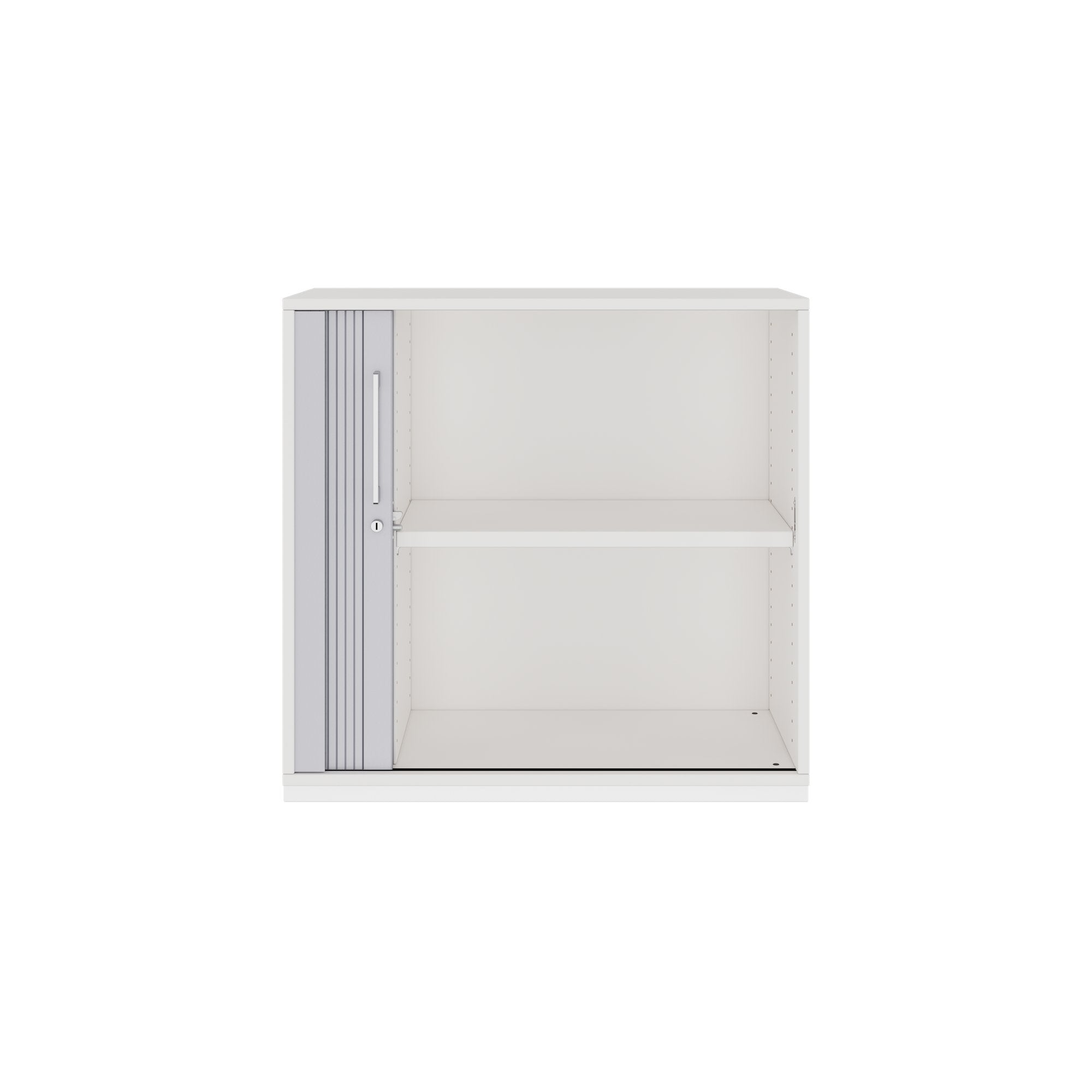 PRO Cabinetto del negozio querroll | 2 OH, 800 - 1600 x 770 mm, corpo incollato, bianco