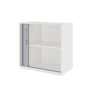 PRO Cabinetto del negozio querroll | 2 OH, 800 - 1600 x 770 mm, corpo incollato, bianco