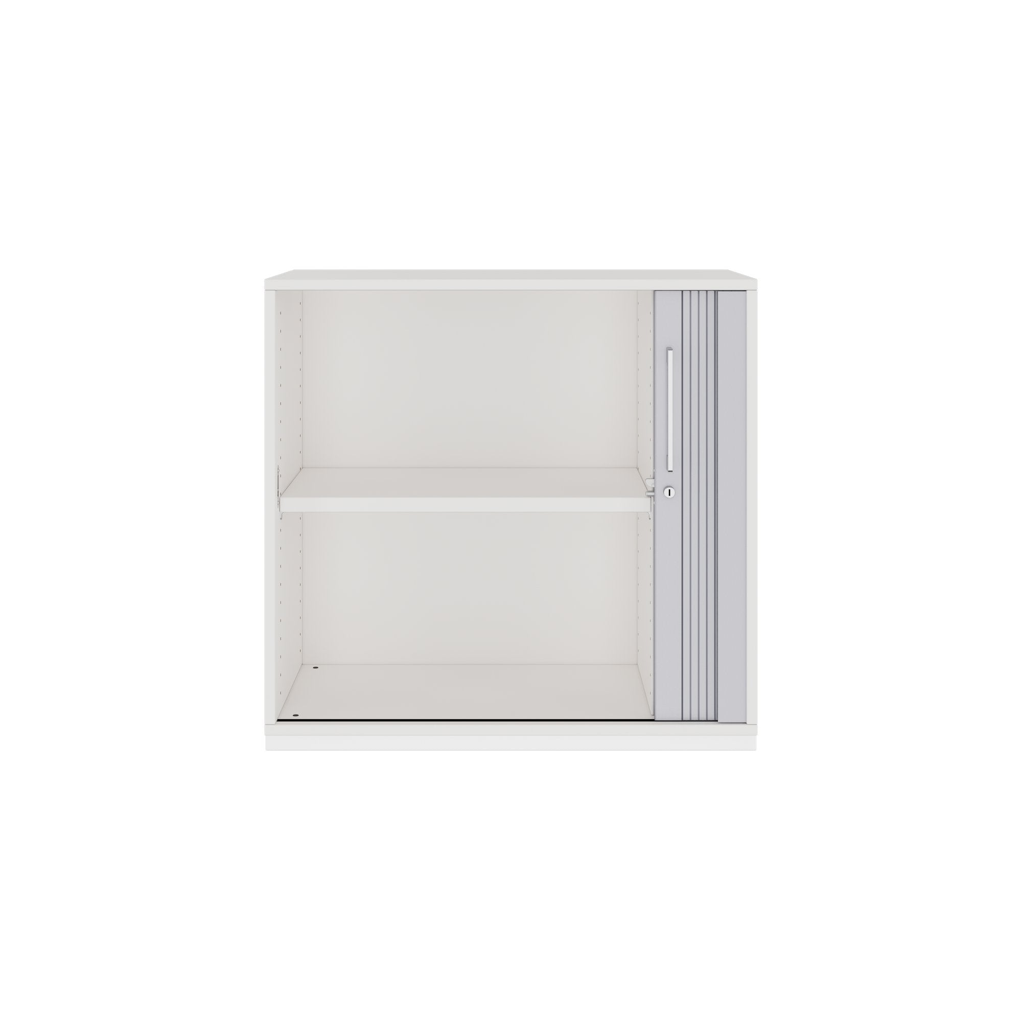 PRO Cabinetto del negozio querroll | 2 OH, 800 - 1600 x 770 mm, corpo incollato, bianco