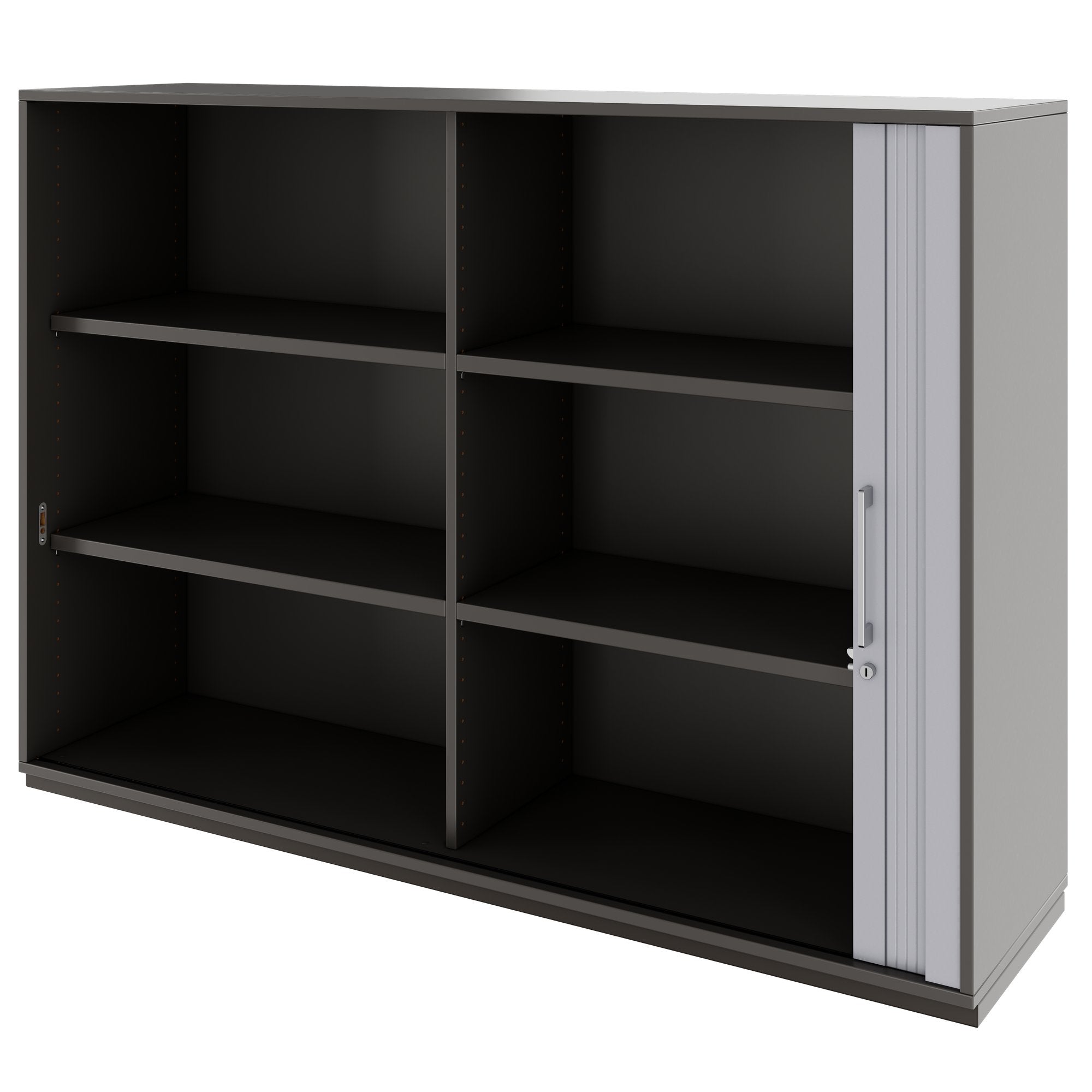 PRO Querrollladenschrank | 3 OH, 800 - 1600 x 1140 mm, verleimter Korpus, Graphit