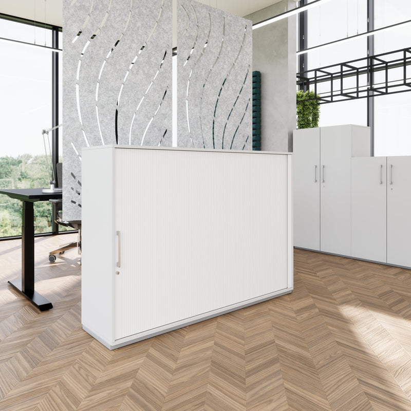 PRO Querroll store cabinet | 3 Oh, 800 - 1600 x 1140 mm, glued corpus, gray - 14 Main Image