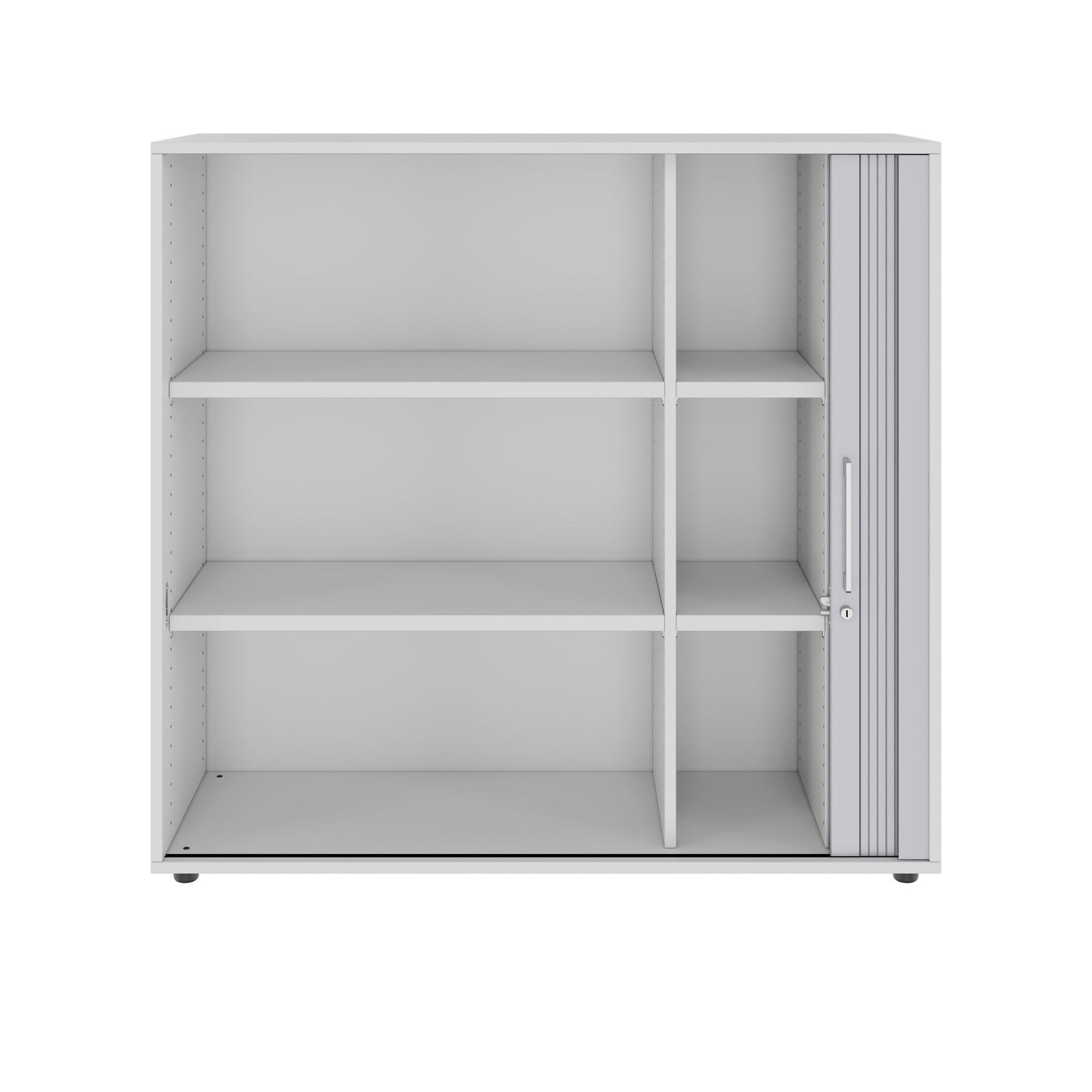 PRO Cabinet des magasins de queserroll | 3 oh, 800 - 1600 x 1140 mm, corpus collé, gris