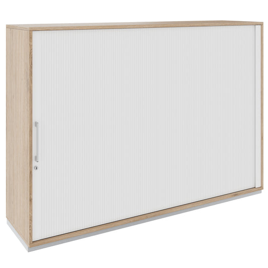 PRO Querroll store cabinet | 3 Oh, 800 - 1600 x 1140 mm, glued corpus, natural area