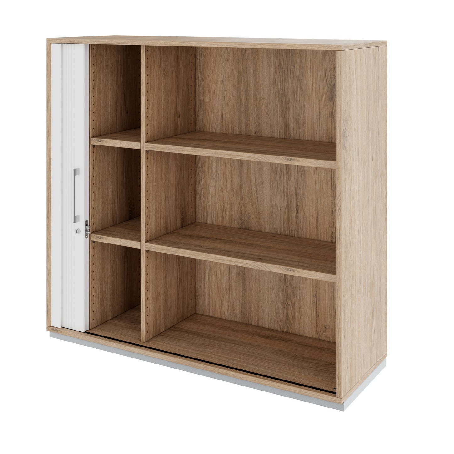 PRO Querrollladenschrank | 3 OH, 800 - 1600 x 1140 mm, verleimter Korpus, Natureiche