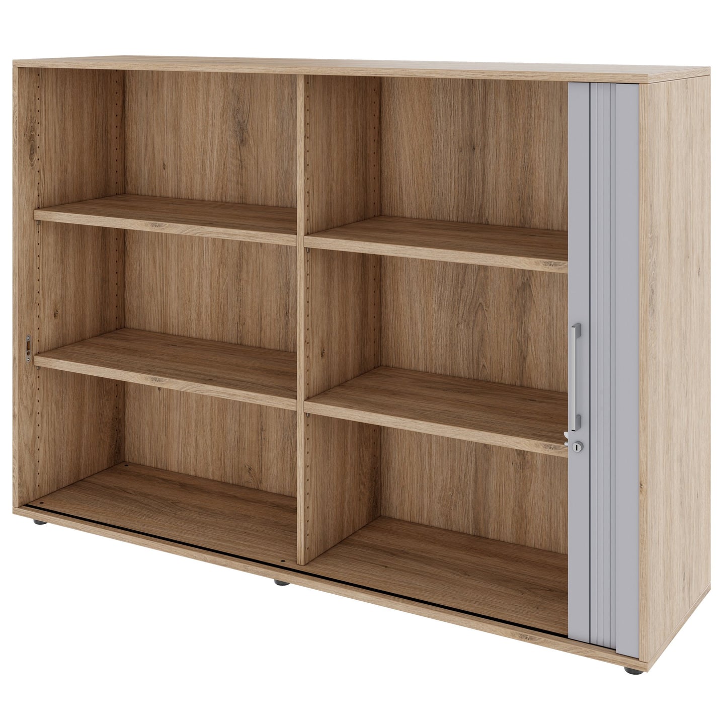 PRO Querrollladenschrank | 3 OH, 800 - 1600 x 1140 mm, verleimter Korpus, Natureiche