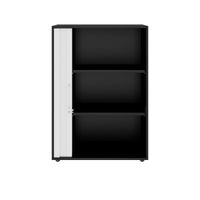 PRO Querrollladenschrank | 3 OH, 800 - 1600 x 1140 mm, verleimter Korpus, Schwarz