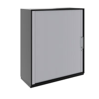 PRO Querrollladenschrank | 3 OH, 800 - 1600 x 1140 mm, verleimter Korpus, Schwarz