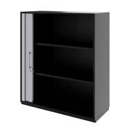 PRO Querrollladenschrank | 3 OH, 800 - 1600 x 1140 mm, verleimter Korpus, Schwarz