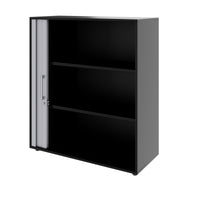 PRO Querrollladenschrank | 3 OH, 800 - 1600 x 1140 mm, verleimter Korpus, Schwarz