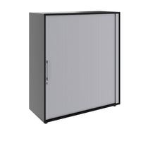 PRO Querrollladenschrank | 3 OH, 800 - 1600 x 1140 mm, verleimter Korpus, Schwarz