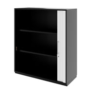 PRO Querrollladenschrank | 3 OH, 800 - 1600 x 1140 mm, verleimter Korpus, Schwarz