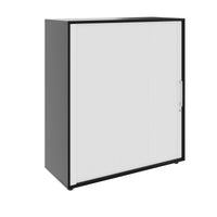 PRO Querrollladenschrank | 3 OH, 800 - 1600 x 1140 mm, verleimter Korpus, Schwarz