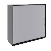 PRO Querrollladenschrank | 3 OH, 800 - 1600 x 1140 mm, verleimter Korpus, Schwarz