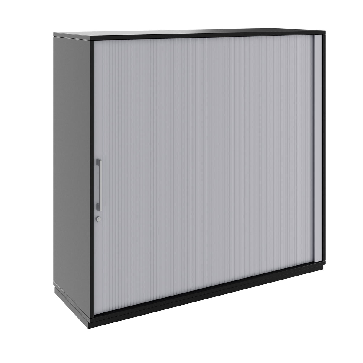 PRO Tambour cabinet | 3 OH, 800 - 1600 x 1140 mm, glued carcass, Black  - 1 Lightbox Main Image