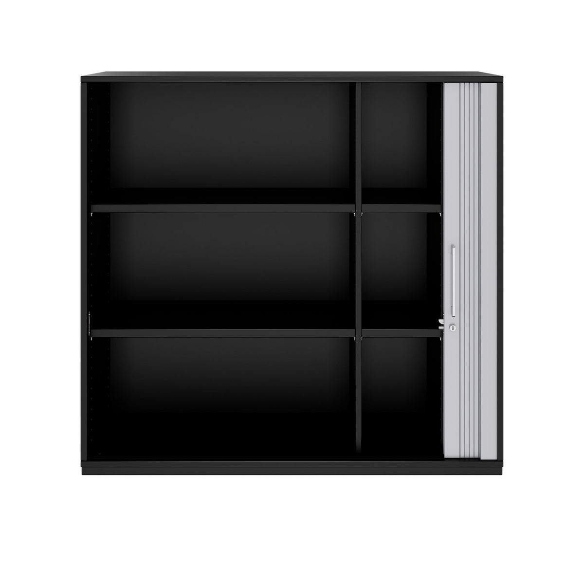 PRO Tambour cabinet | 3 OH, 800 - 1600 x 1140 mm, glued carcass, Black  - 3 Lightbox Main Image