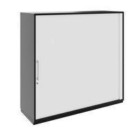 PRO Querrollladenschrank | 3 OH, 800 - 1600 x 1140 mm, verleimter Korpus, Schwarz