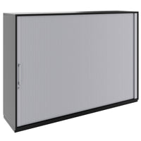 PRO Querrollladenschrank | 3 OH, 800 - 1600 x 1140 mm, verleimter Korpus, Schwarz