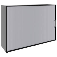 PRO Querrollladenschrank | 3 OH, 800 - 1600 x 1140 mm, verleimter Korpus, Schwarz