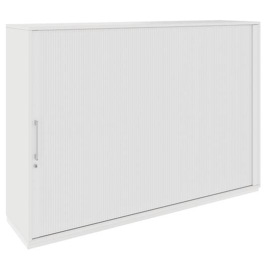 PRO Cabinetto del negozio querroll | 3 OH, 800 - 1600 x 1140 mm, corpo incollato, bianco