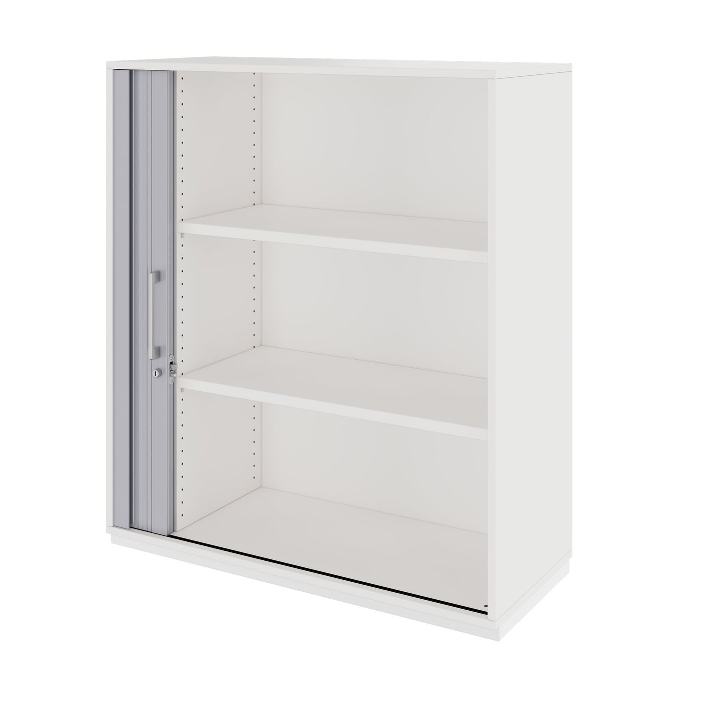 PRO Cabinetto del negozio querroll | 3 OH, 800 - 1600 x 1140 mm, corpus incollato, bianco
