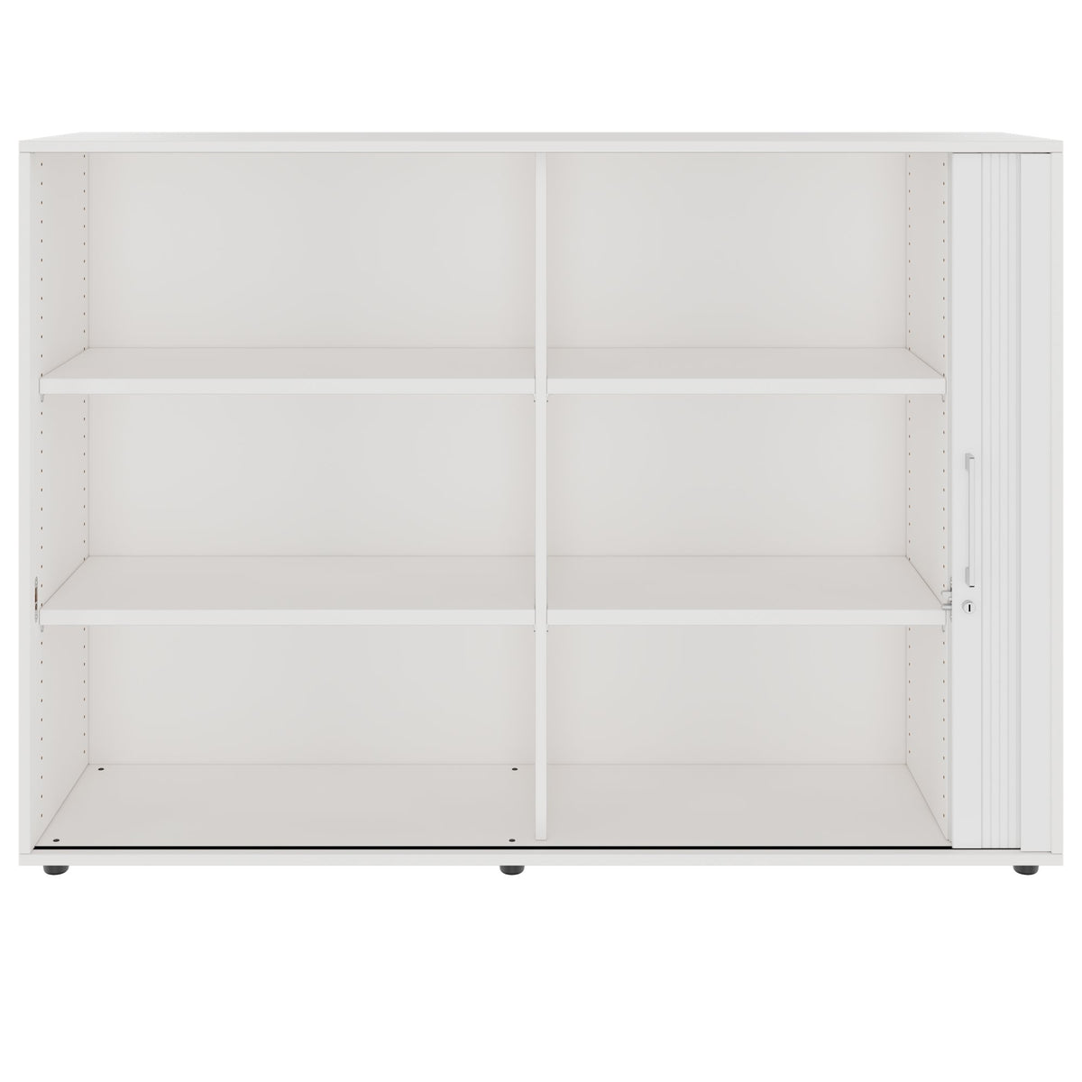 PRO Querroll store cabinet | 3 Oh, 800 - 1600 x 1140 mm, glued corpus, white - 3 Lightbox Main Image