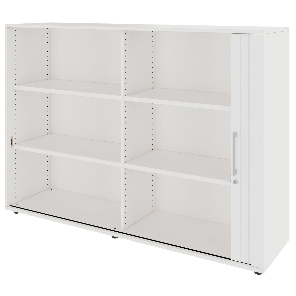 PRO Querroll store cabinet | 3 Oh, 800 - 1600 x 1140 mm, glued corpus, white - 4 Lightbox Main Image