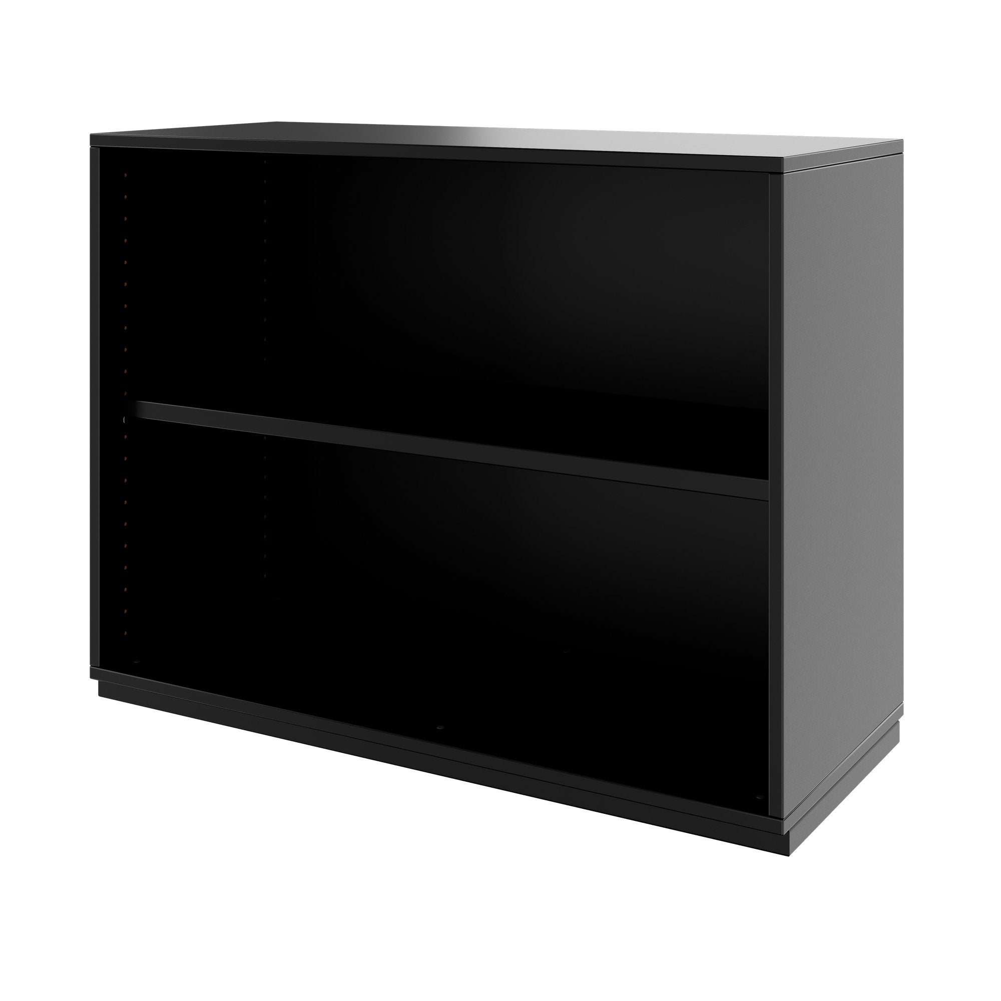 PRO Armoire d'étagère | 2 oh, 400 - 1200 x 770 mm, noir