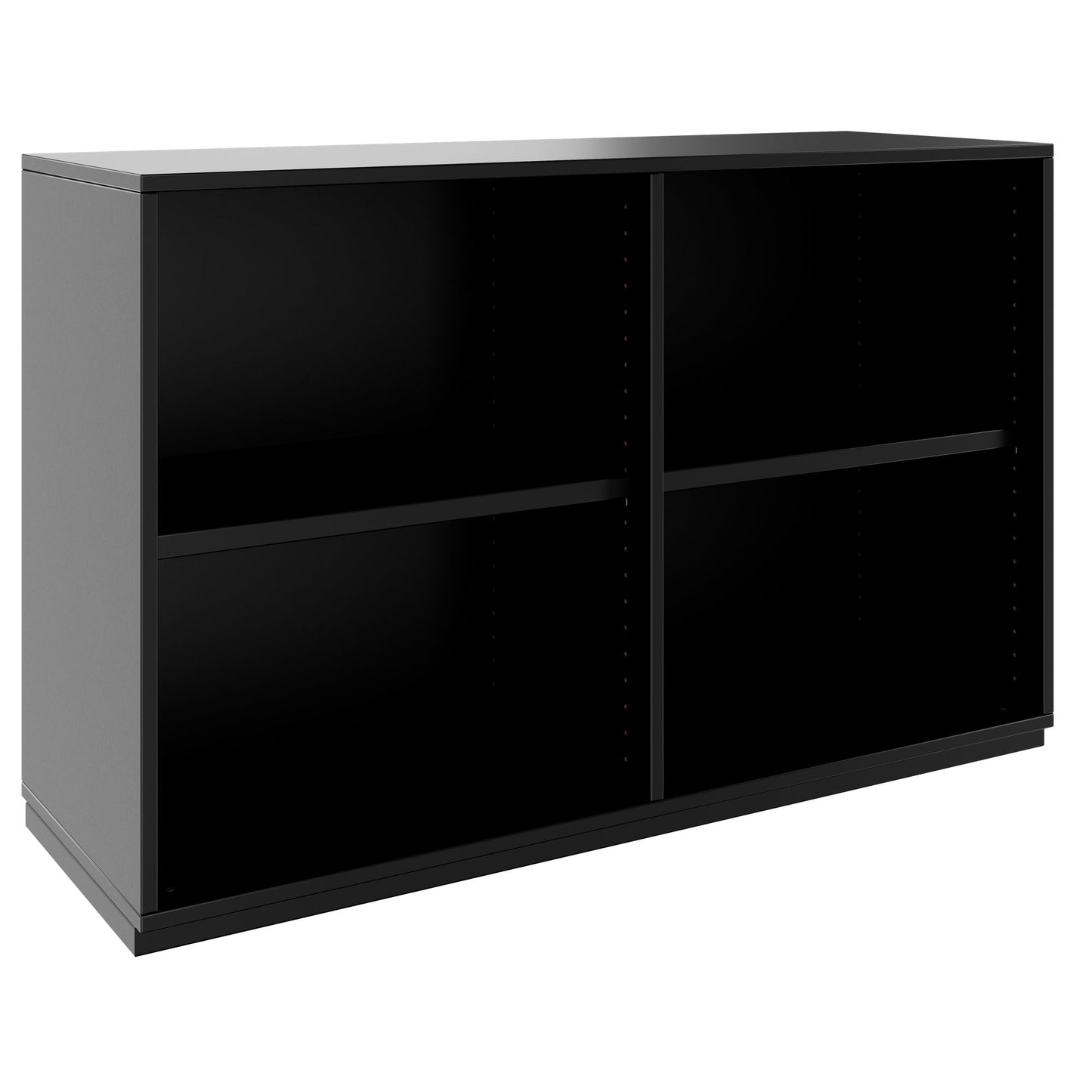 PRO Armoire d'étagère | 2 oh, 400 - 1200 x 770 mm, noir