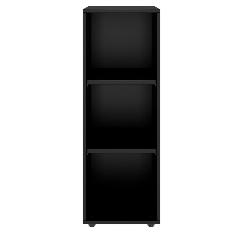 PRO Regalschrank | 3 OH, 400 - 1200 x 1140 mm, Schwarz - 3 Main Image