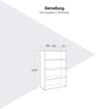 PRO Regalschrank | 4 OH, 400 - 1200 x 1510 mm, Graphit - 11 Thumbnail Image