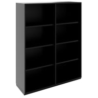 PRO Regalschrank | 4 OH, 400 - 1200 x 1510 mm, Schwarz