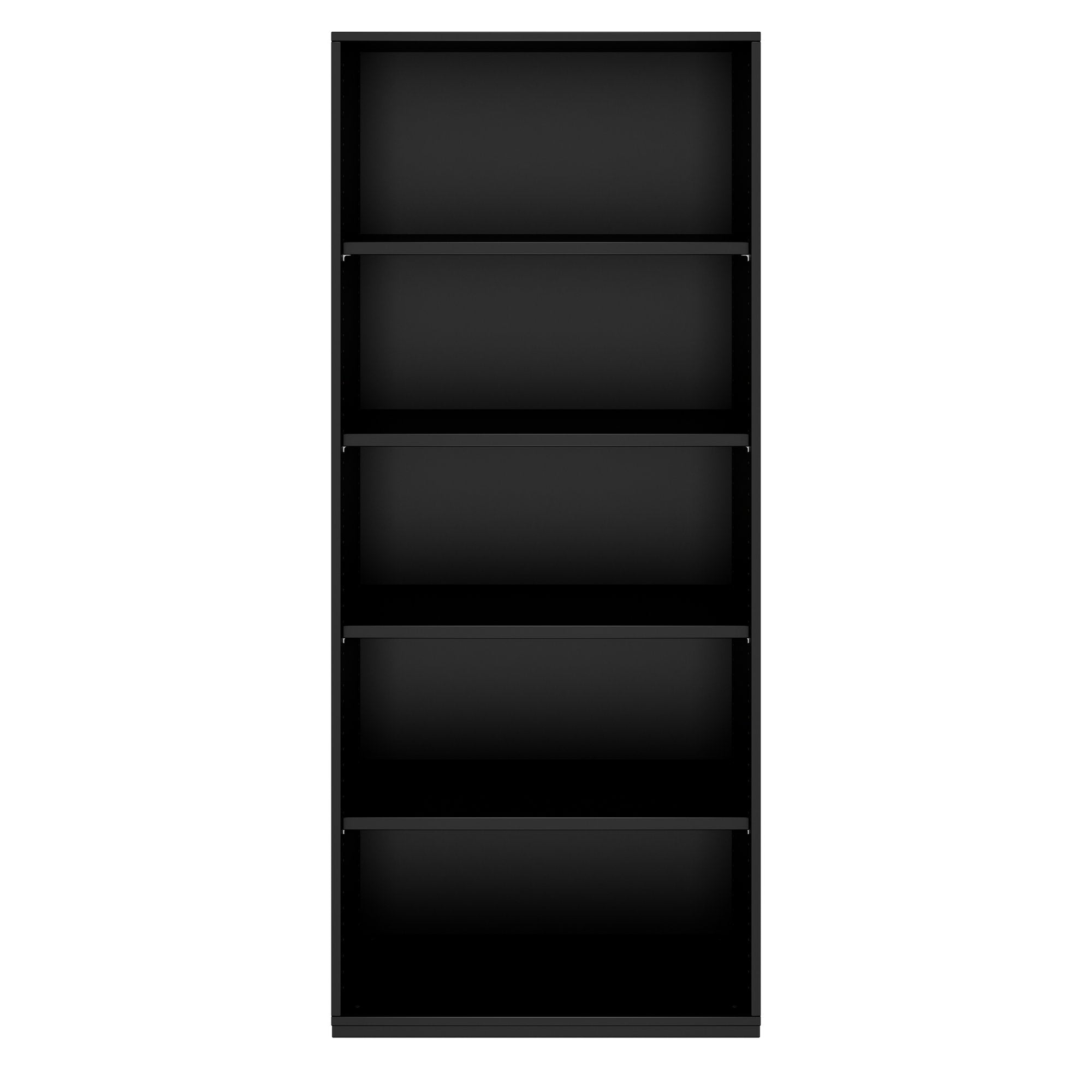 PRO Armoire d'étagère | 5 oh, 400 - 1200 x 1880 mm, noir