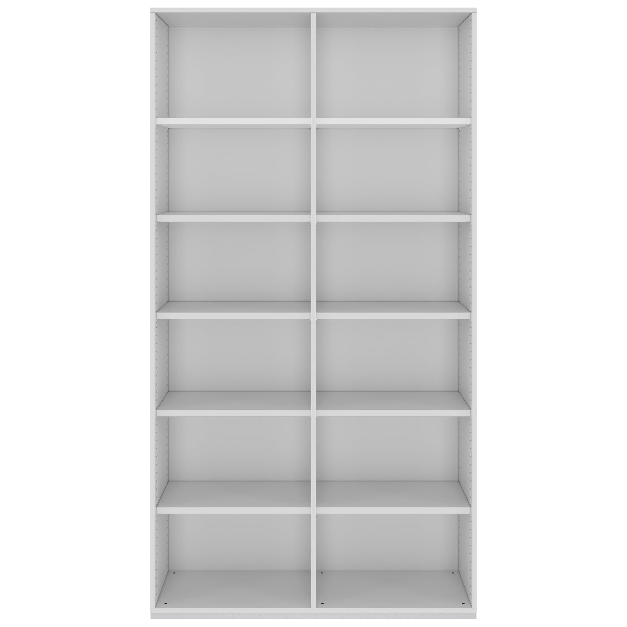 PRO Regalschrank | 6 OH, 400 - 1200 x 2250 mm, Grau